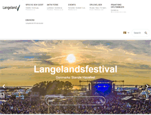 Tablet Screenshot of langeland.dk